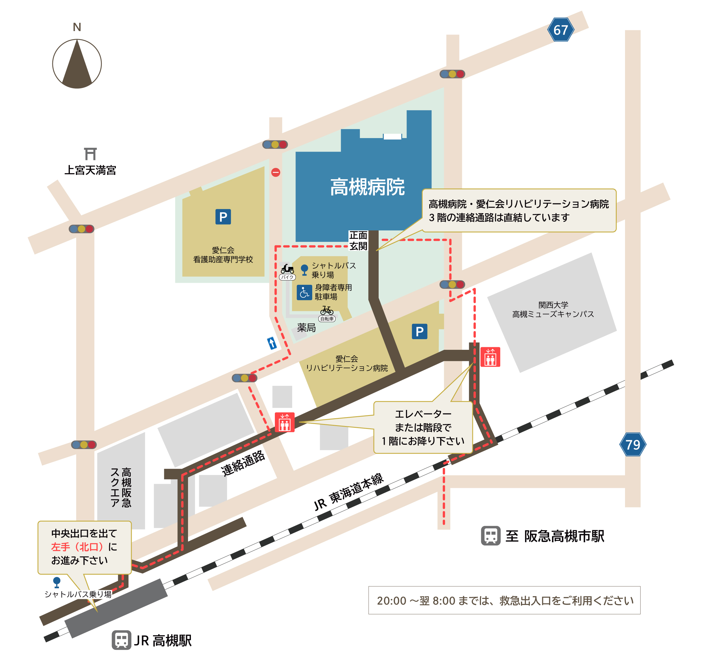 駐車場の所在地図